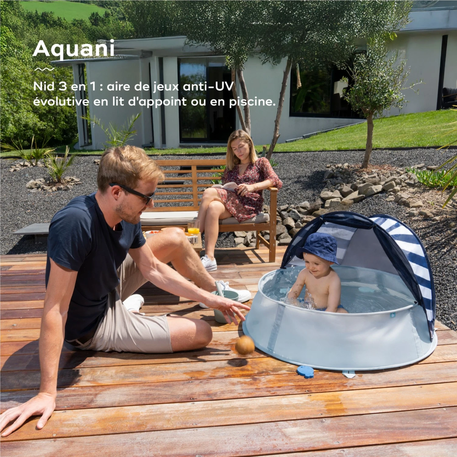 BabyMoov Tente De Jeux Anti-UV 3-en-1 Aquani Marinière 4 BabyMoov Tente De Jeux Anti-UV 3-en-1 Aquani Marinière – Image 2