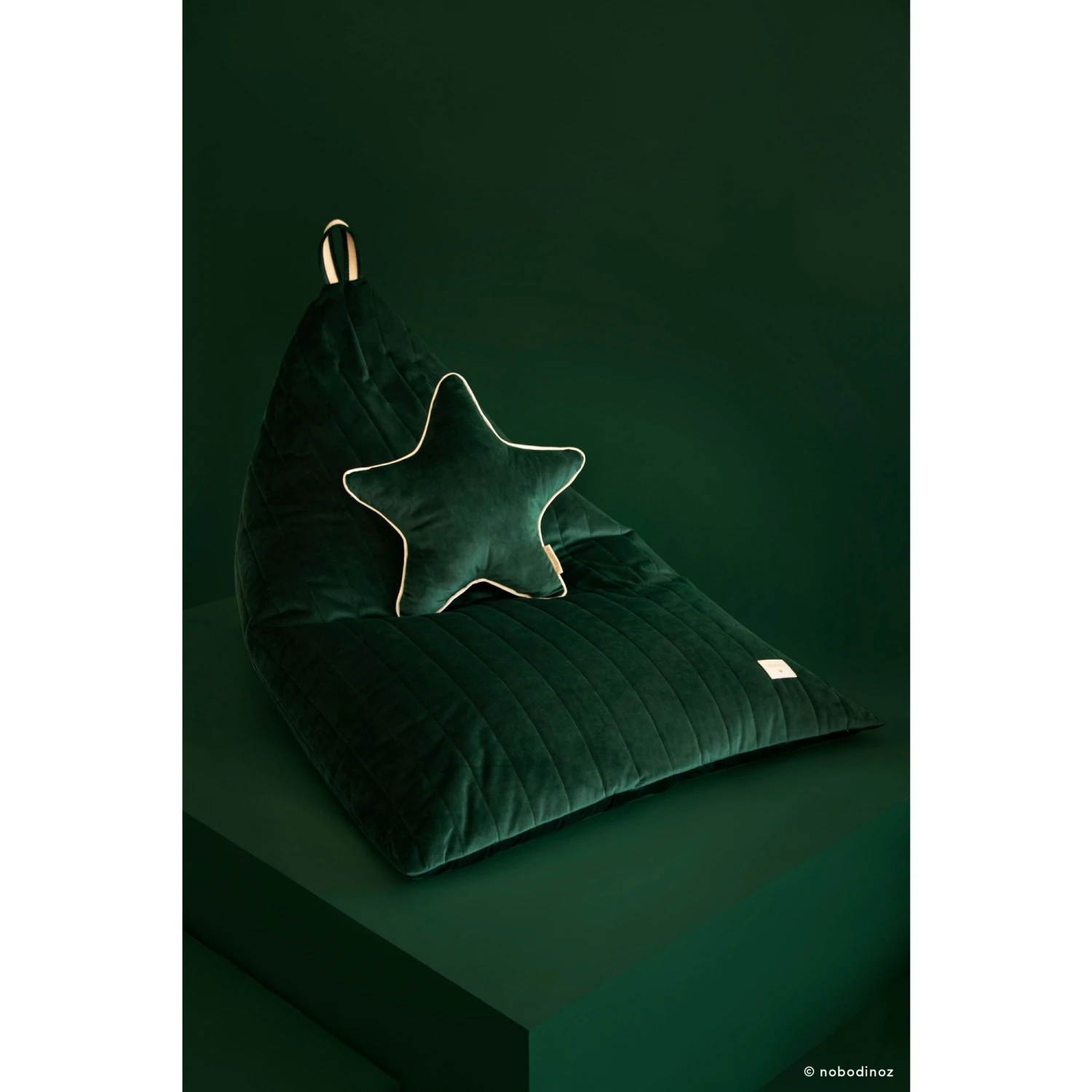 Coussin étoile Aristote Velvet Jungle Green 6 Coussin étoile Aristote Velvet Jungle Green – Image 4