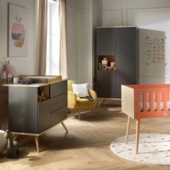 Armoire Boreale Gris Volcan 10 Armoire Boreale Gris Volcan -Magasin Général Pour Enfants armoire gris volcan boreale sauthon original OD