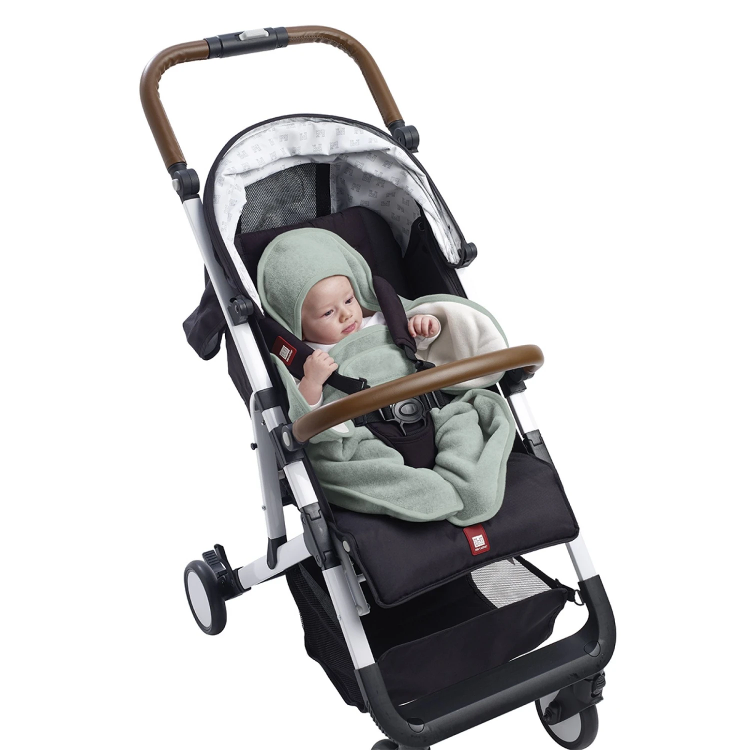 Beaba Couverture Babynomade Double Polaire 0-6 Mois Vert Sauge Blanc 6 Beaba Couverture Babynomade Double Polaire 0-6 Mois Vert Sauge Blanc – Image 4