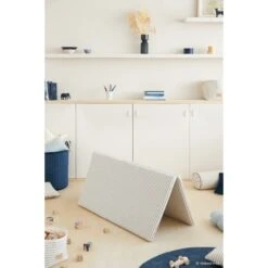 Matelas De Sol Bebop Blue Thin Stripes Natural 17 Matelas De Sol Bebop Blue Thin Stripes Natural -Magasin Général Pour Enfants bebop foldable mattress 100x100 nobodinoz 303576 OG