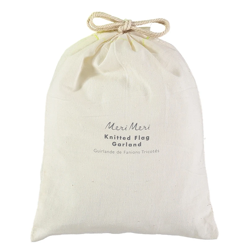 Meri-Meri Guirlande Fanions Bleus Tricotés 4 Meri-Meri Guirlande Fanions Bleus Tricotés – Image 2