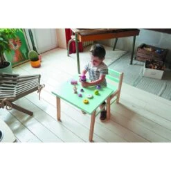 Petite Chaise Basse Enfant Louise Hybride Bleu Gris -Magasin Général Pour Enfants chaise basse louise hybride bleu gris combelle 367689 OM