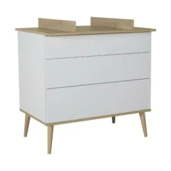 Chambre Duo Lit Bébé 70x140 Cm + Commode Avec Plan à Langer Flow White & Oak 9 Chambre Duo Lit Bébé 70x140 Cm + Commode Avec Plan à Langer Flow White & Oak -Magasin Général Pour Enfants chambre duo lit 140 x 70 cm commode avec plan a langer flow white oak quax OC