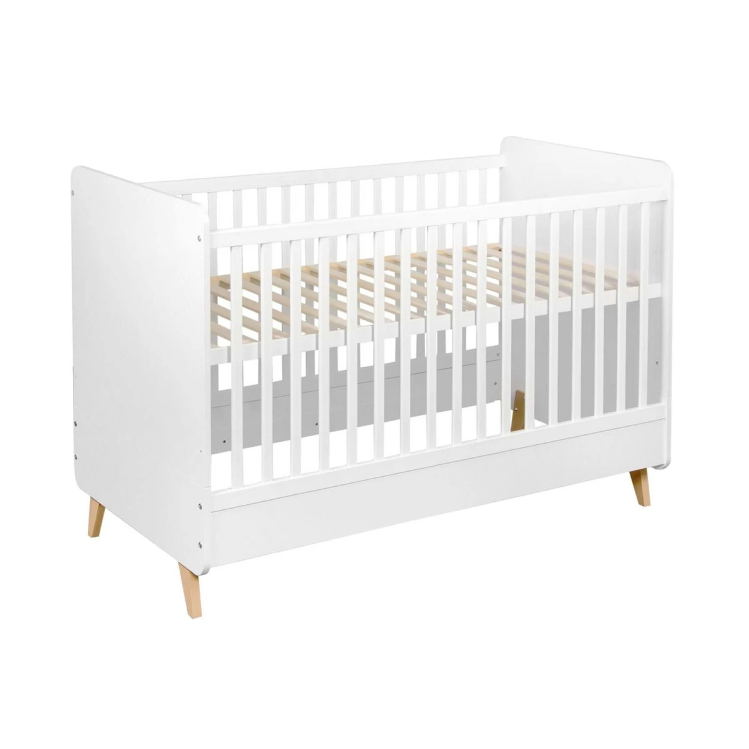 Chambre Duo Lit Bébé 70x140 Cm évolutif En Lit Enfant + Commode Avec Plan à Langer Loft White 6 Chambre Duo Lit Bébé 70x140 Cm évolutif En Lit Enfant + Commode Avec Plan à Langer Loft White – Image 4