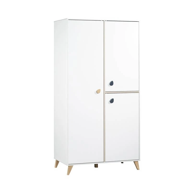 Chambre Duo Lit évolutif Bébé Combiné 60x120 Cm En 90x190 Cm + Armoire Oslo Goutte 7 Chambre Duo Lit évolutif Bébé Combiné 60x120 Cm En 90x190 Cm + Armoire Oslo Goutte – Image 5