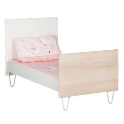 Chambre Trio Lit évolutif Bébé Little Big Bed 70x140 Cm + Armoire + Commode Happy -Magasin Général Pour Enfants chambre trio lit little big bed 140 x 70 commode armoire happy sauthon meubles OG