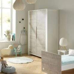 Chambre Trio Lit évolutif Bébé Little Big Bed 70x140 Cm + Armoire + Commode Loft Bois 18 Chambre Trio Lit évolutif Bébé Little Big Bed 70x140 Cm + Armoire + Commode Loft Bois -Magasin Général Pour Enfants chambre trio lit little big bed 140 x 70 commode armoire loft bois sauthon meubles OG