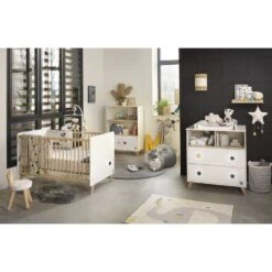 Chambre Trio évolutif Bébé Lit Little Big Bed 70x140 Cm + Armoire + Commode Oslo Etoile 18 Chambre Trio évolutif Bébé Lit Little Big Bed 70x140 Cm + Armoire + Commode Oslo Etoile -Magasin Général Pour Enfants chambre trio lit little big bed 140 x 70 commode armoire oslo etoile sauthon meubles OH