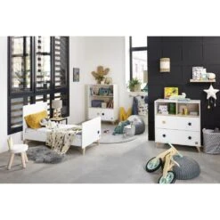 Chambre Trio évolutif Bébé Lit Little Big Bed 70x140 Cm + Armoire + Commode Oslo Etoile 19 Chambre Trio évolutif Bébé Lit Little Big Bed 70x140 Cm + Armoire + Commode Oslo Etoile -Magasin Général Pour Enfants chambre trio lit little big bed 140 x 70 commode armoire oslo etoile sauthon meubles OI