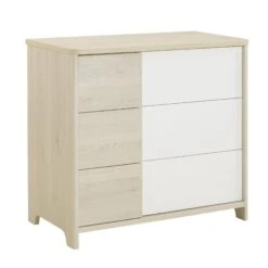 Chambre Trio Lit 70x140 Cm + Armoire + Commode Sacha Pin Blanchi 12 Chambre Trio Lit 70x140 Cm + Armoire + Commode Sacha Pin Blanchi -Magasin Général Pour Enfants chambre trio sacha pin blanchi lit 70x140 commode armoire galipette OD