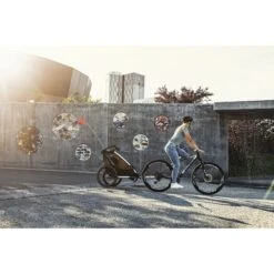 Thule Chariot Lite Biplace 2 Agave 21 Thule Chariot Lite Biplace 2 Agave -Magasin Général Pour Enfants chariot lite 2 agave thule OI