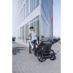 Thule Chariot Lite Biplace 2 Agave 22 Thule Chariot Lite Biplace 2 Agave -Magasin Général Pour Enfants chariot lite 2 agave thule OJ
