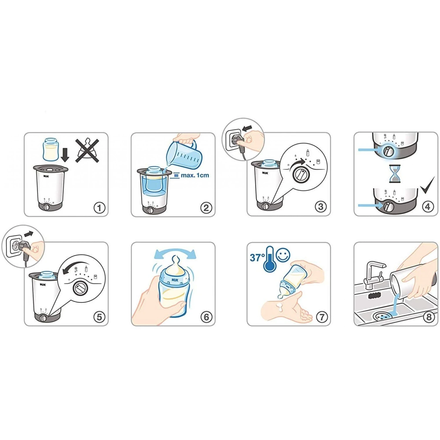 NUK Chauffe Biberon Thermo 3 En 1 5 NUK Chauffe Biberon Thermo 3 En 1 – Image 3
