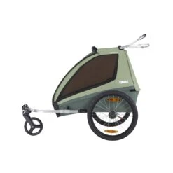 Thule Remorque De Vélo Coaster 2 XT Mallard Green -Magasin Général Pour Enfants coaster 2 xt bike trailerstroll basil mallard green thule OC