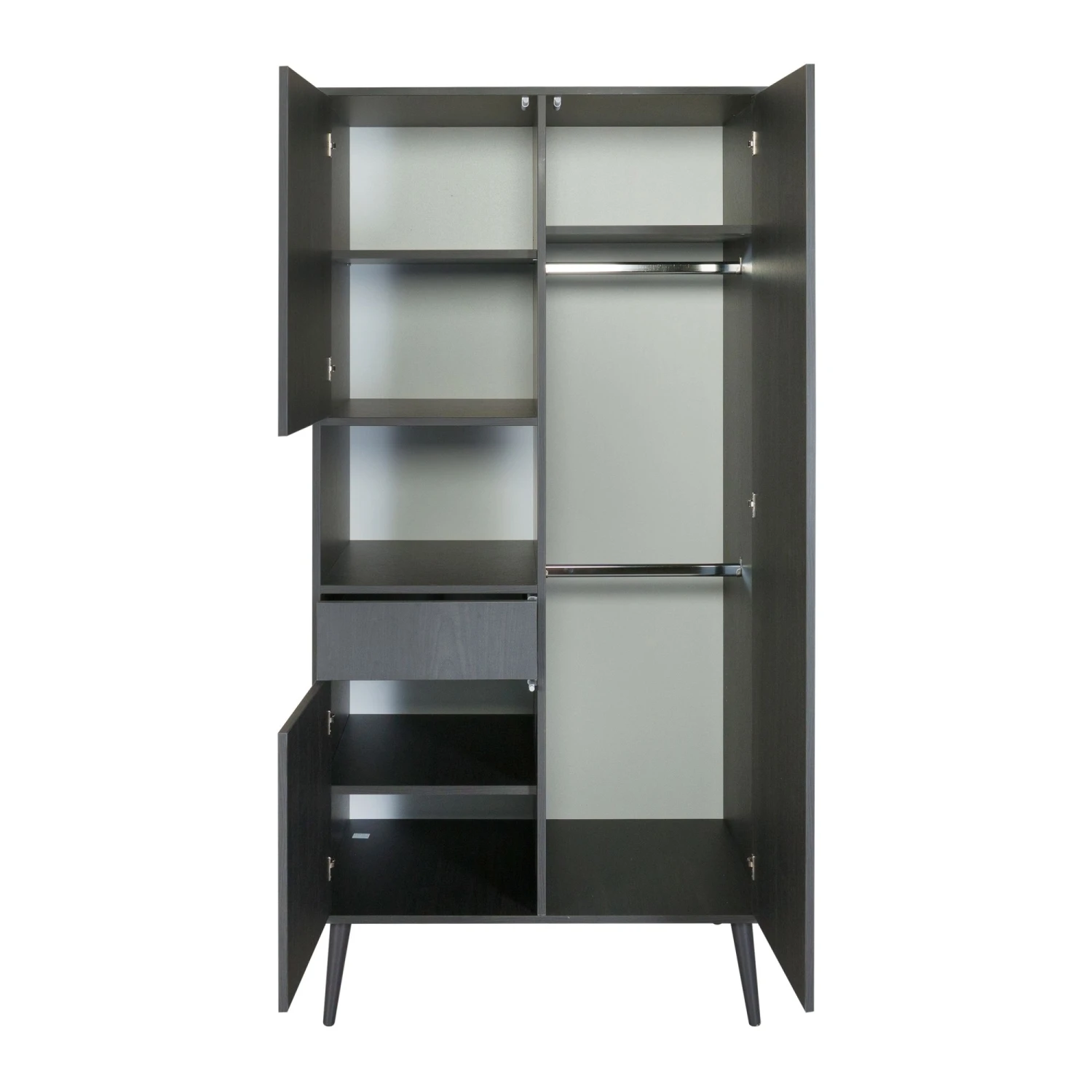 Armoire 3 Portes 1 Niche Cocoon Eboni 4 Armoire 3 Portes 1 Niche Cocoon Eboni – Image 2