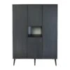 Armoire 4 Portes 1 Niche Cocoon Eboni 1 Armoire 4 Portes 1 Niche Cocoon Eboni -Magasin Général Pour Enfants cocoon armoire xl eboni quax OA