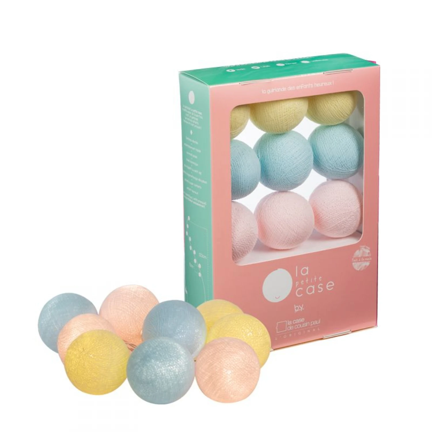 Guirlande La Petite Case 9 Boules Avec Transformateur Céleste 3 Guirlande La Petite Case 9 Boules Avec Transformateur Céleste