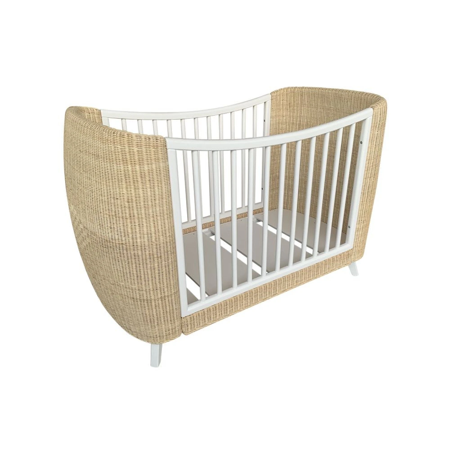 Lit Bébé évolutif Coquillage 70x140 Cm Neige 3 Lit Bébé évolutif Coquillage 70x140 Cm Neige