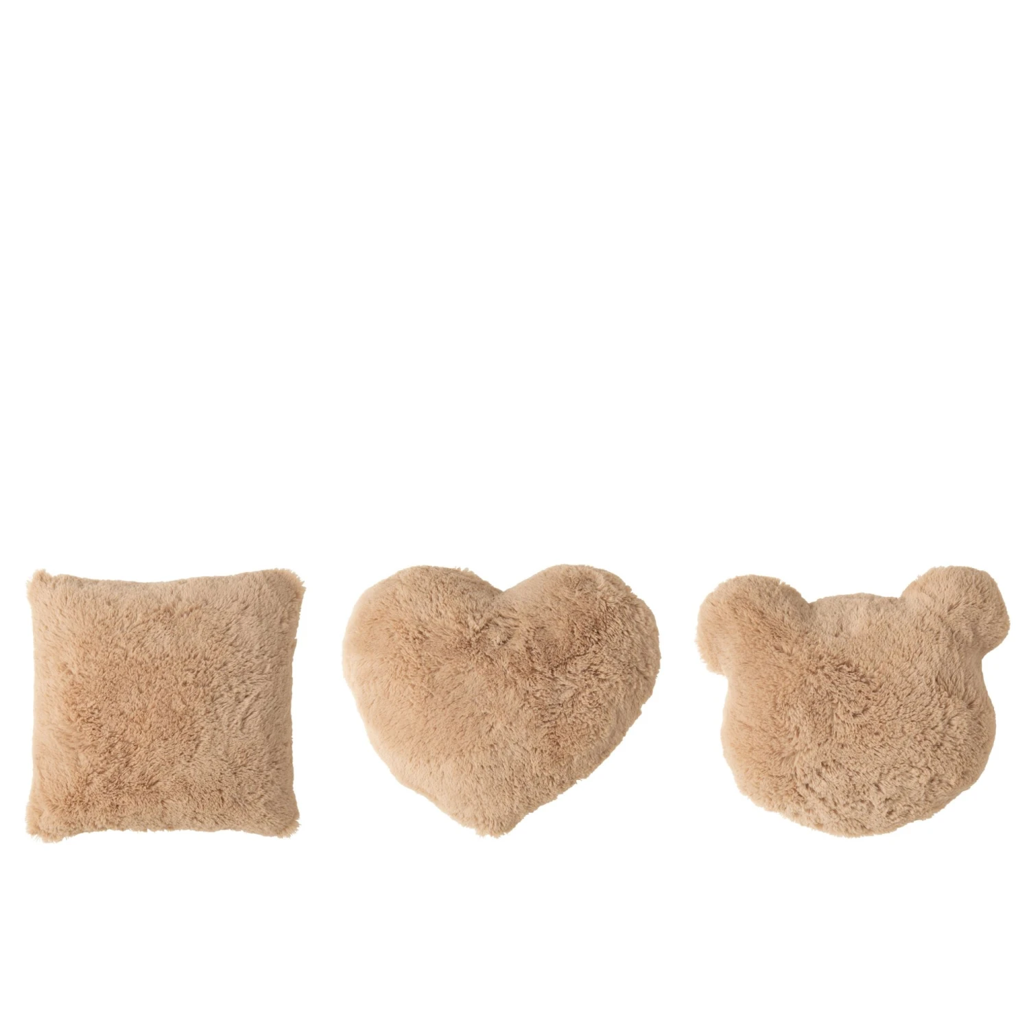 Coussin Enfant Beige Carré, Cœur Ou Ours - Modèle Aléatoire 3 Coussin Enfant Beige Carré, Cœur Ou Ours - Modèle Aléatoire