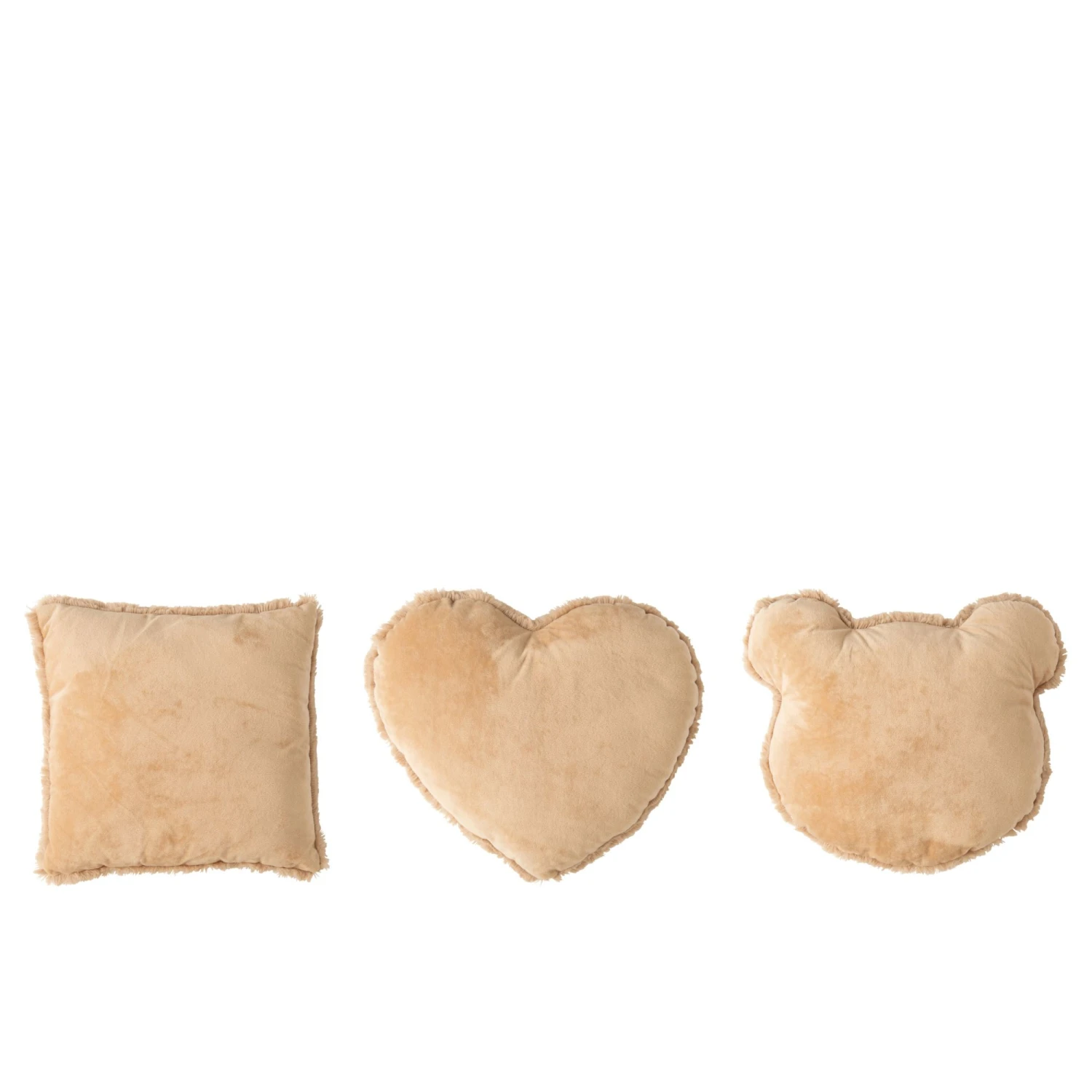 Coussin Enfant Beige Carré, Cœur Ou Ours - Modèle Aléatoire 4 Coussin Enfant Beige Carré, Cœur Ou Ours - Modèle Aléatoire – Image 2