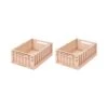 Liewood Lot De 2 Boîtes De Rangement Weston Taille M Rose