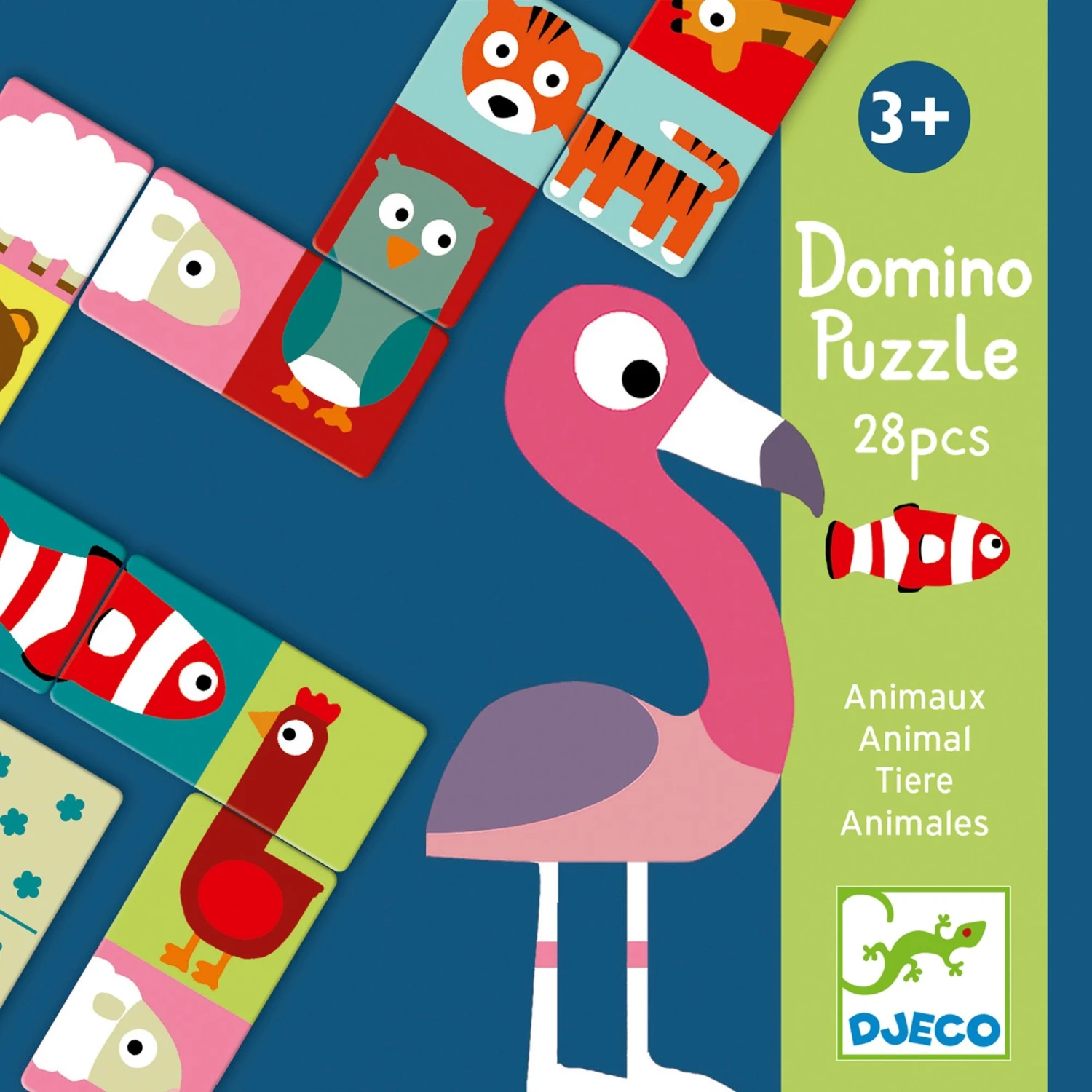 Djeco Jeu éducatif Domino Animo-puzzle 3 Djeco Jeu éducatif Domino Animo-puzzle