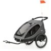 HAUCK Remorque De Vélo Dryk Duo Grey 2 HAUCK Remorque De Vélo Dryk Duo Grey -Magasin Général Pour Enfants dryk duo grey hauck OA
