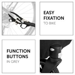 HAUCK Remorque De Vélo Dryk Duo Grey 26 HAUCK Remorque De Vélo Dryk Duo Grey -Magasin Général Pour Enfants dryk duo grey hauck OH