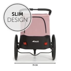 HAUCK Remorque De Vélo Dryk Duo Rose 23 HAUCK Remorque De Vélo Dryk Duo Rose -Magasin Général Pour Enfants dryk duo rose hauck OE