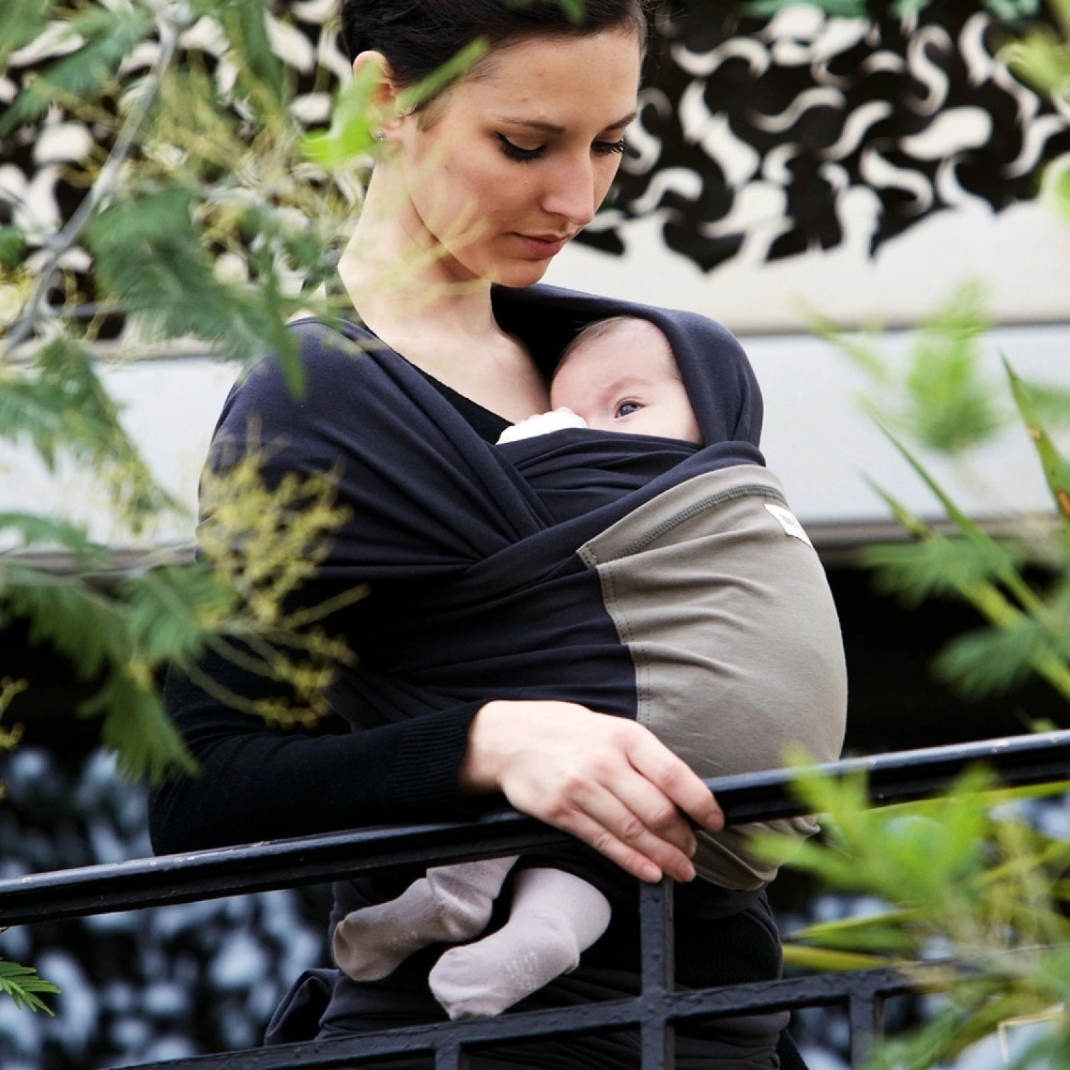 Écharpe De Portage L'originale Anthracite Poche Olive 10 Écharpe De Portage L'originale Anthracite Poche Olive – Image 8