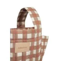 Organisateur De Poussette Terracotta Checks 10 Organisateur De Poussette Terracotta Checks -Magasin Général Pour Enfants hyde park stroller organizer 42x22x12 terracotta checks nobodinoz OC