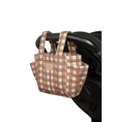 Organisateur De Poussette Terracotta Checks 11 Organisateur De Poussette Terracotta Checks -Magasin Général Pour Enfants hyde park stroller organizer 42x22x12 terracotta checks nobodinoz OD