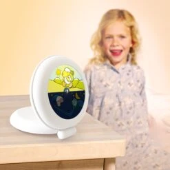 PABOBO Indicateur De Réveil Globetrotter Blanc -Magasin Général Pour Enfants indicateur de reveil globe trotter blanc kid sleep OC