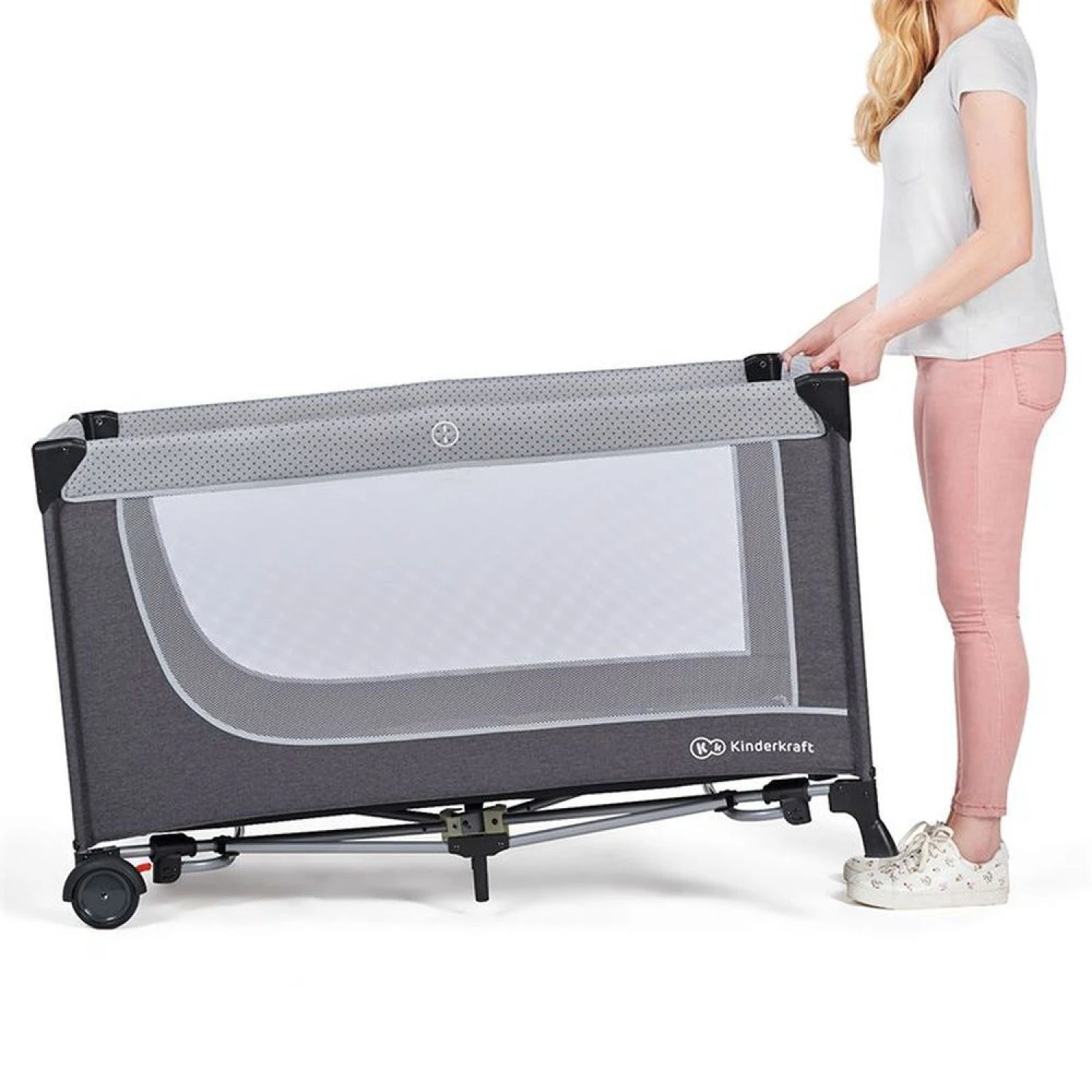 Kinderkraft Lit Parapluie Leody - Pink 7 Kinderkraft Lit Parapluie Leody - Pink – Image 5