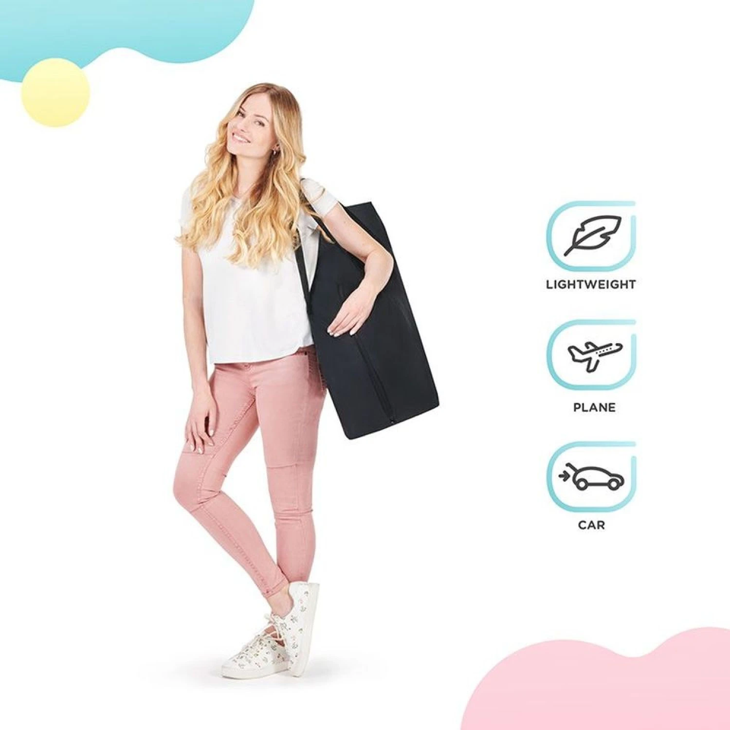 Kinderkraft Lit Parapluie Leody - Pink 11 Kinderkraft Lit Parapluie Leody - Pink – Image 9