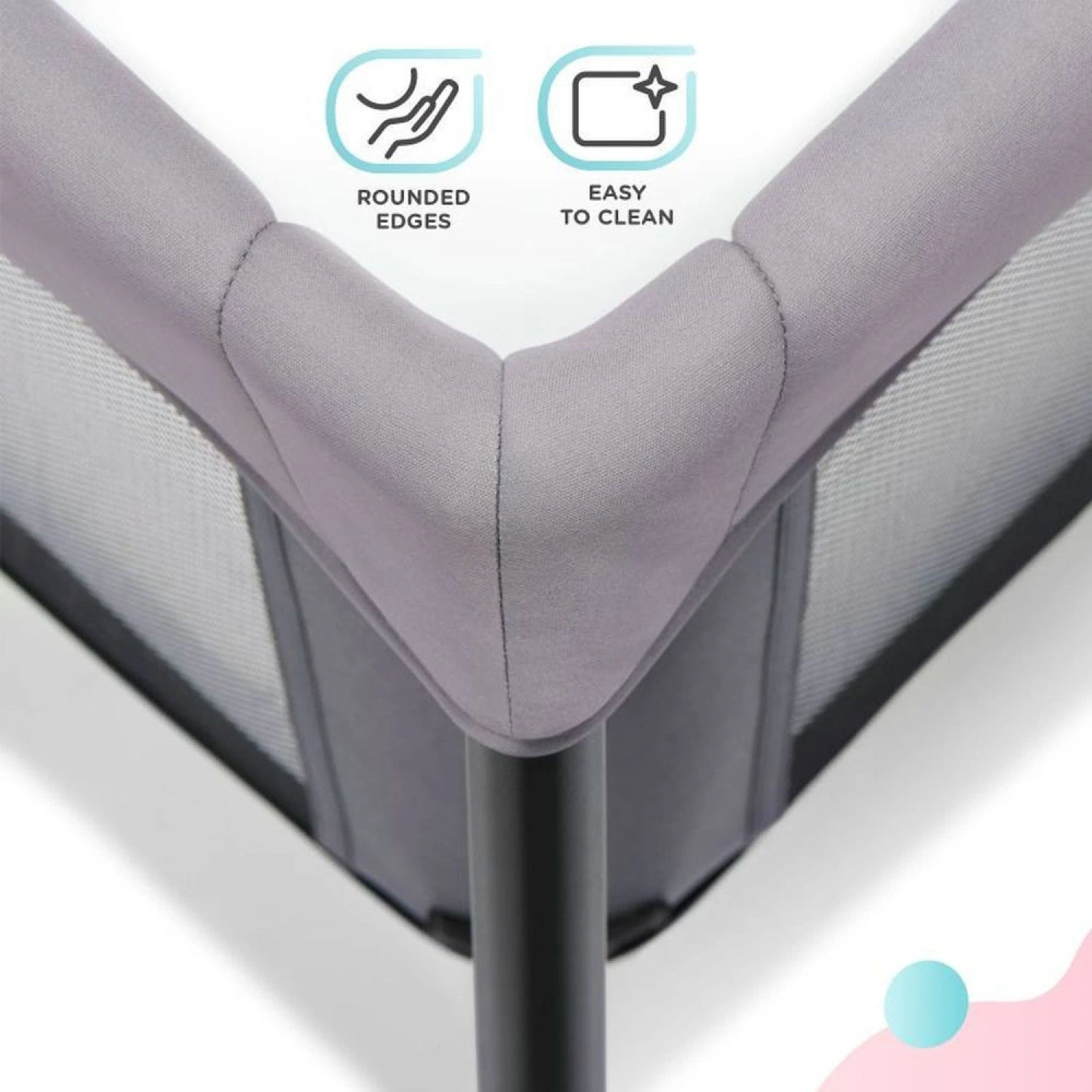 Kinderkraft Lit De Voyage Movi - Pink 8 Kinderkraft Lit De Voyage Movi - Pink – Image 6