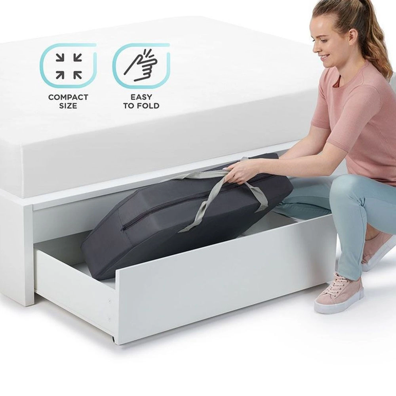 Kinderkraft Lit De Voyage Movi - Pink 16 Kinderkraft Lit De Voyage Movi - Pink – Image 14