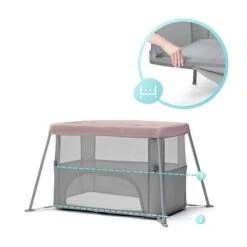 Kinderkraft Lit De Voyage Movi - Pink 37 Kinderkraft Lit De Voyage Movi - Pink -Magasin Général Pour Enfants kinderkraft folding bed movi pink kinderkraft OP