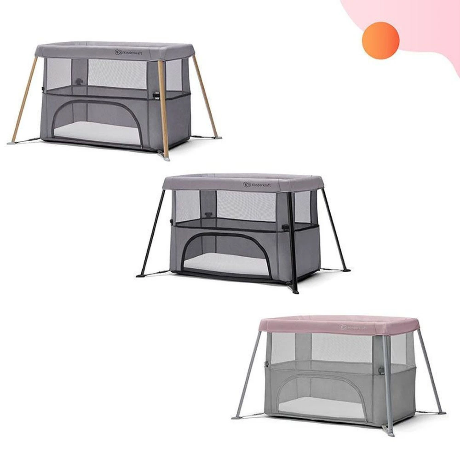 Kinderkraft Lit De Voyage Movi - Pink 22 Kinderkraft Lit De Voyage Movi - Pink – Image 20