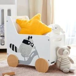 Kinderkraft Coffre à Jouets Racoon -Magasin Général Pour Enfants kinderkraft skrzynia na zabawki racoon kinderkraft OG