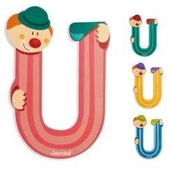 Janod Lettre De L'alphabet Clown U