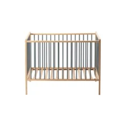 Lit En Bois 60x120 Cm Arthur Anthracite -Magasin Général Pour Enfants lit arthur 60x120 avec roulettes sans barreaux amovilbles combelle OD