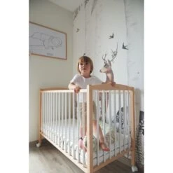 Lit En Bois 60x120 Cm Arthur Hybride Vieux Rose 25 Lit En Bois 60x120 Cm Arthur Hybride Vieux Rose -Magasin Général Pour Enfants lit arthur 60x120 avec roulettes sans barreaux amovilbles hybride vieux rose combelle OK