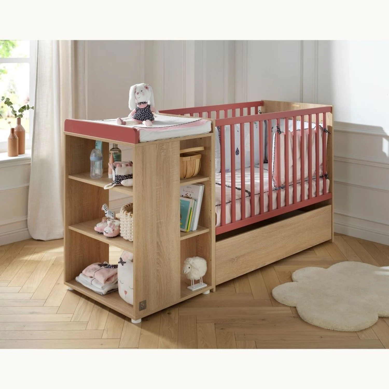 Lit évolutif Bébé Combiné 60x120 Cm En 90x190 Cm Nova Rose Canyon 4 Lit évolutif Bébé Combiné 60x120 Cm En 90x190 Cm Nova Rose Canyon – Image 2