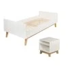 Lit Junior 90x200 Cm + Table De Nuit Trendy White 1 Lit Junior 90x200 Cm + Table De Nuit Trendy White -Magasin Général Pour Enfants lit junior 90 x 200 cm table de nuit trendy white quax OA