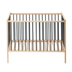 Lit En Bois 60x120 Cm Rémi Anthracite -Magasin Général Pour Enfants lit remi 60x120 combelle OC