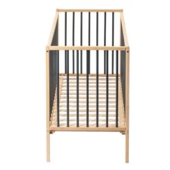 Lit En Bois 60x120 Cm Rémi Anthracite -Magasin Général Pour Enfants lit remi 60x120 combelle OD