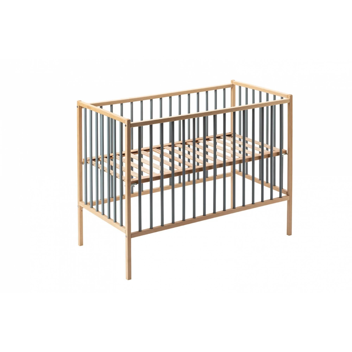 Lit En Bois 60x120 Cm Rémi Hybride Bleu Gris 4 Lit En Bois 60x120 Cm Rémi Hybride Bleu Gris – Image 2