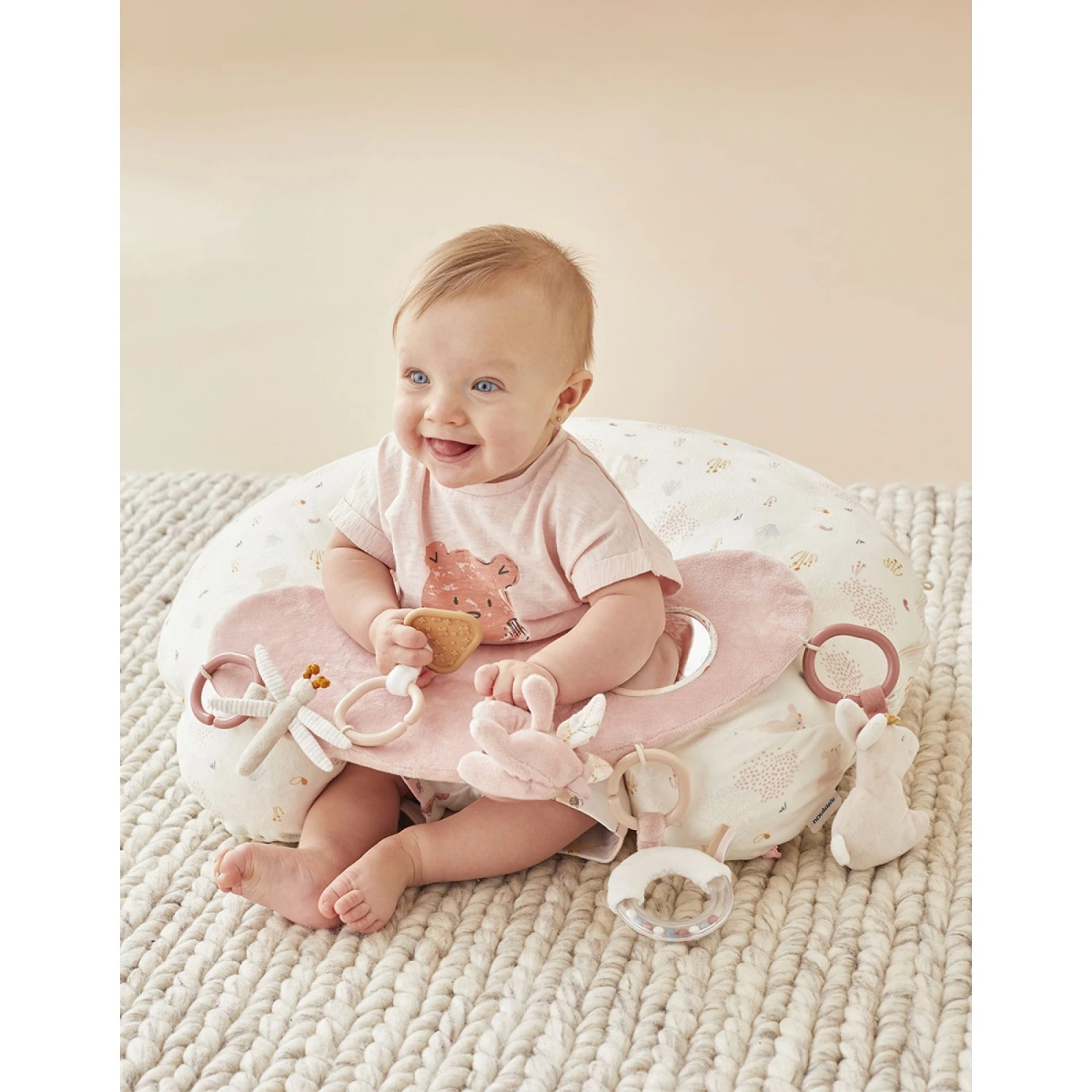 Cale Bébé D'activités Veloudoux évolutif Lina 4 Cale Bébé D'activités Veloudoux évolutif Lina – Image 2